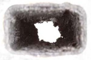 The exhaust port suffered 60 percent airflow loss, which reduces power and eventually leads to engine failure.