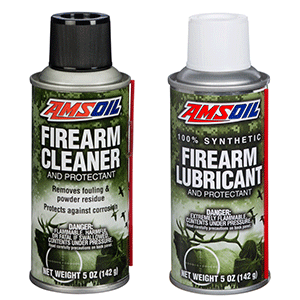 Clean a gun with AMSOIL firearm cleaner