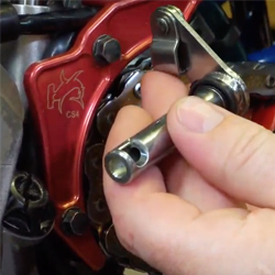 Set up dirt bike riding woods