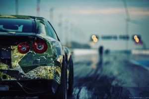 Nissan GT-R of Materialmord Racing.