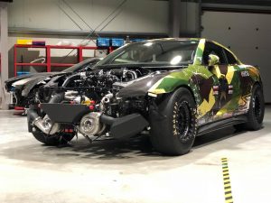 Nissan GT-R of Materialmord Racing.