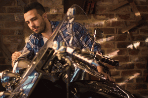 Cleaning motorcycle. Motorcycle winter storage