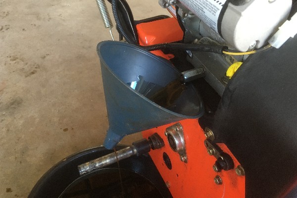 Store a snowblower