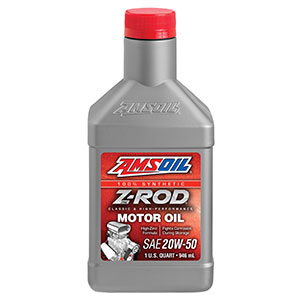 AMSOIL high-zinc Z-ROD motor oil.