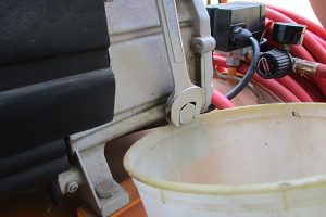 Air compressor drain plug.