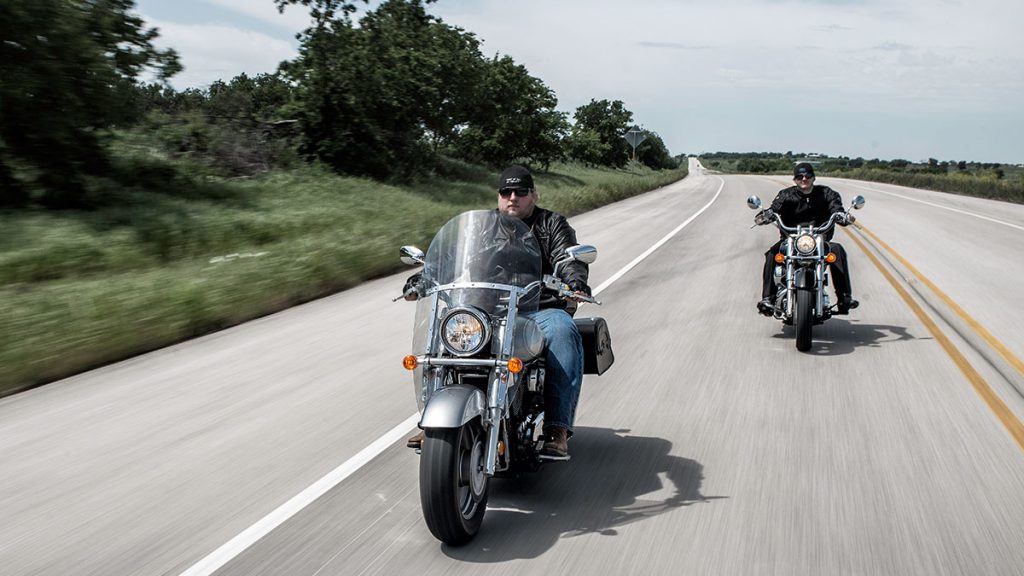 Riding motorcycles