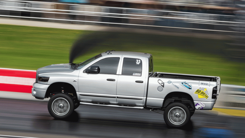 Diesel truck making black smoke
