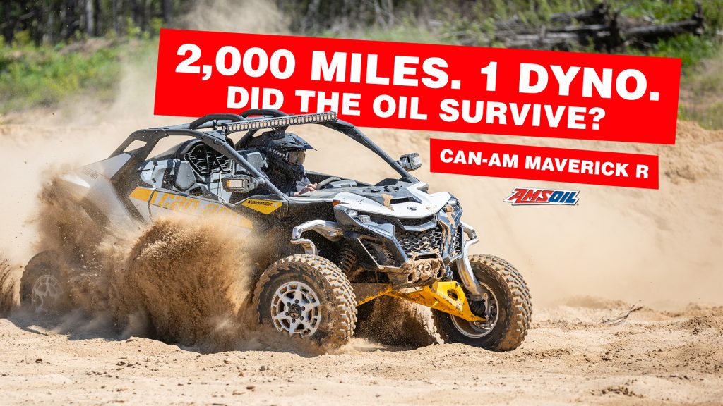 Can-Am Maverick R AMSOIL Synthetic ATV/UTV DCT Fluid test.